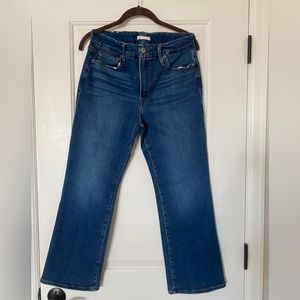 Good American Crop Boot Jeans